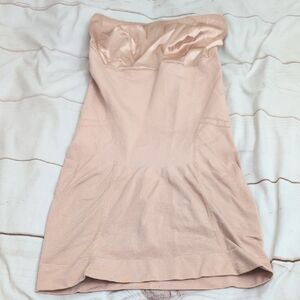 Spanx Slimmer & Shine Strapless Slip Rose Gold Size large Nude Slimming Shaping